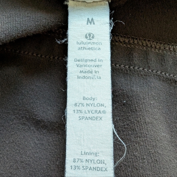 Lululemon Track Jacket Athletic Sport Running Casual Mens Medium Chocolate Brown - Picture 15 of 16